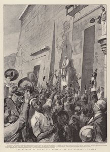 The Barrage of the Nile, a Holiday for the Workmen at Philae